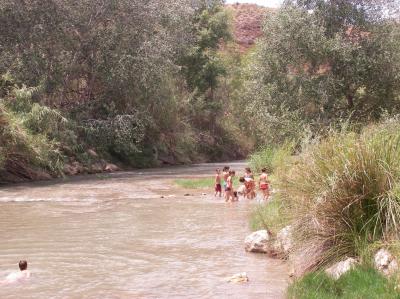 Acampada 4: y nos bañamos en el río.